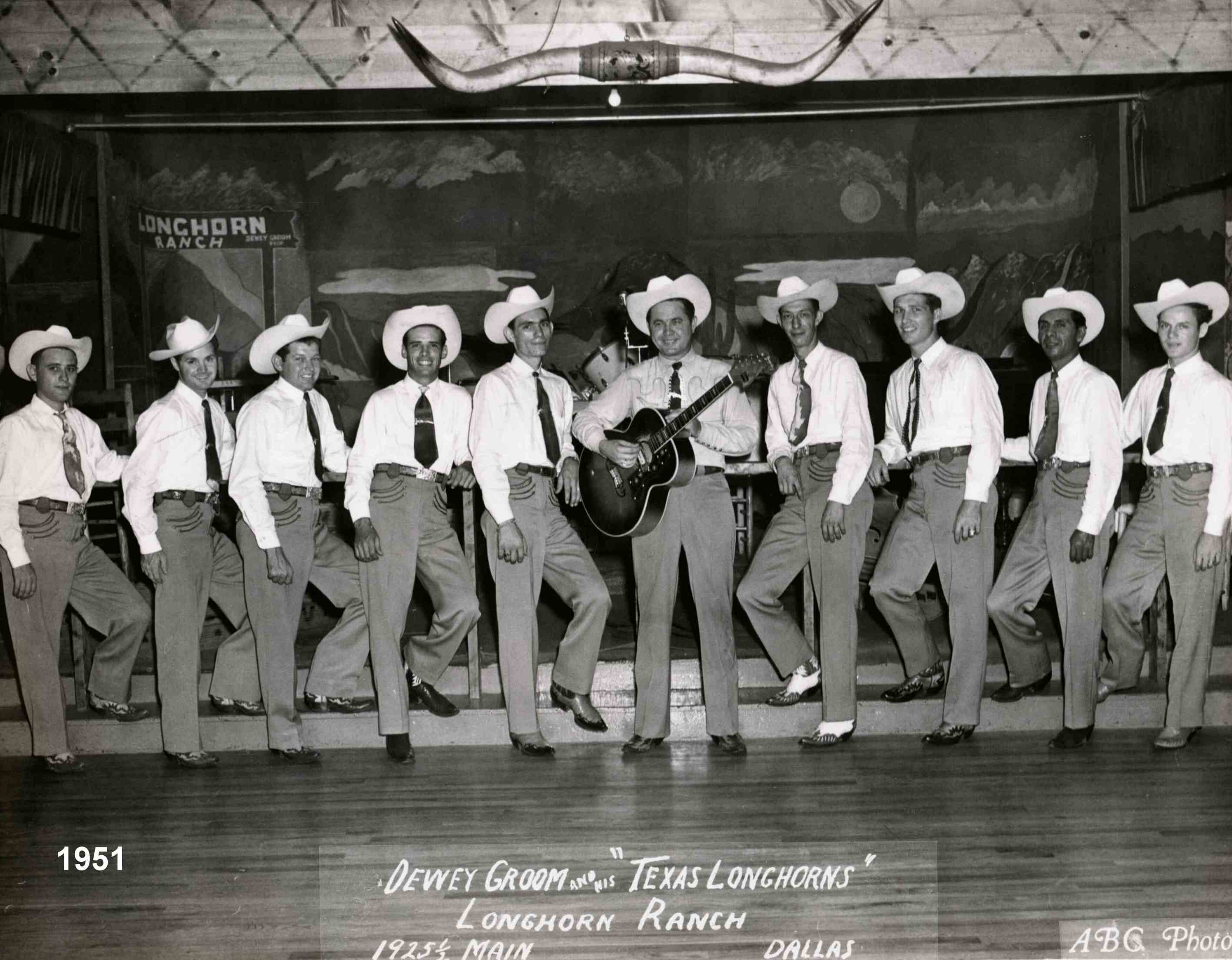 Dewey Groom and his Texas Longhorns